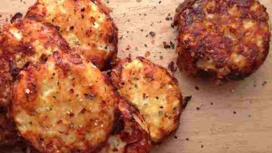 Photo of Blumenkohltaler mit Kräuterquark sowas von lecker!