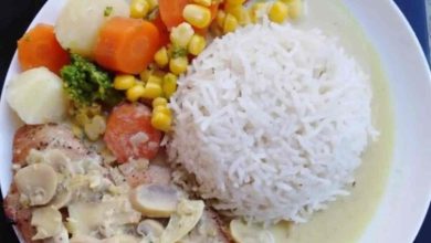 Photo of Reis-Gemüse-Pfanne mit Frischkäse