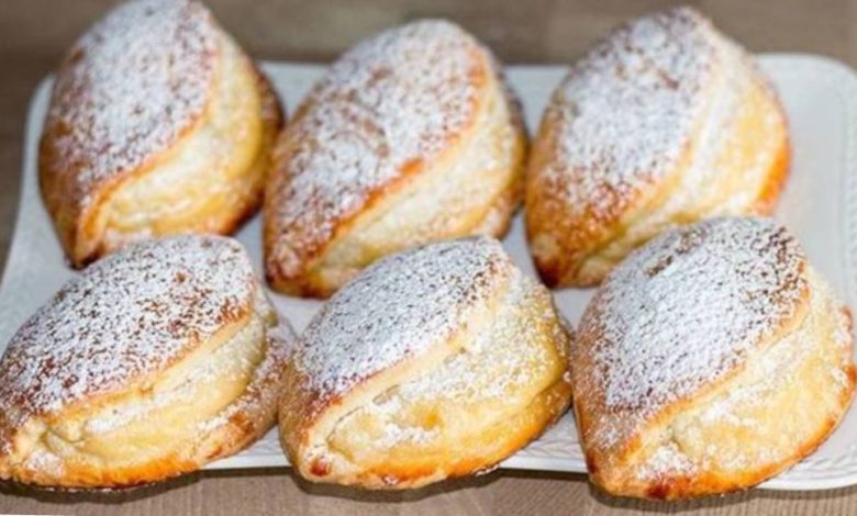 Photo of Quarktaschen gefüllt mit Vanillepudding