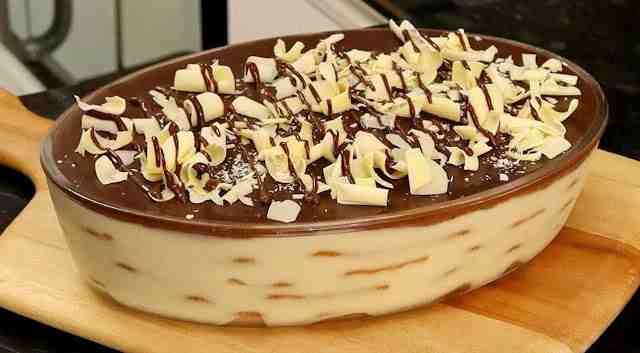 Photo of Schichtdessert mit Butterkeksen und Quark, einfach super lecker !