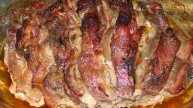 Photo of Gefüllter Nackenbraten, ein “Männerrezept” mit viel Fleisch und Zwiebeln!
