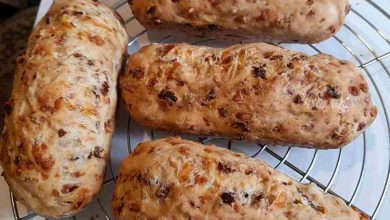 Photo of Zwiebel Käsebrot mit Schinken