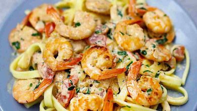 Photo of Garnelen Curry mit Spinat