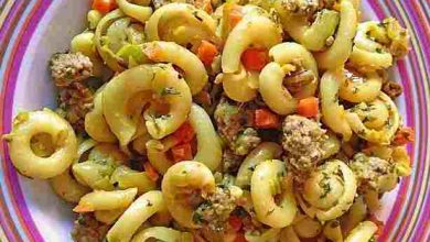 Photo of Curryrahmnudeln mit Hack