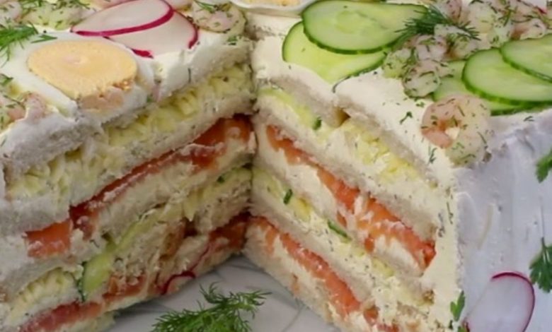 Photo of Sandwichtorte, ideal für Frühstück!