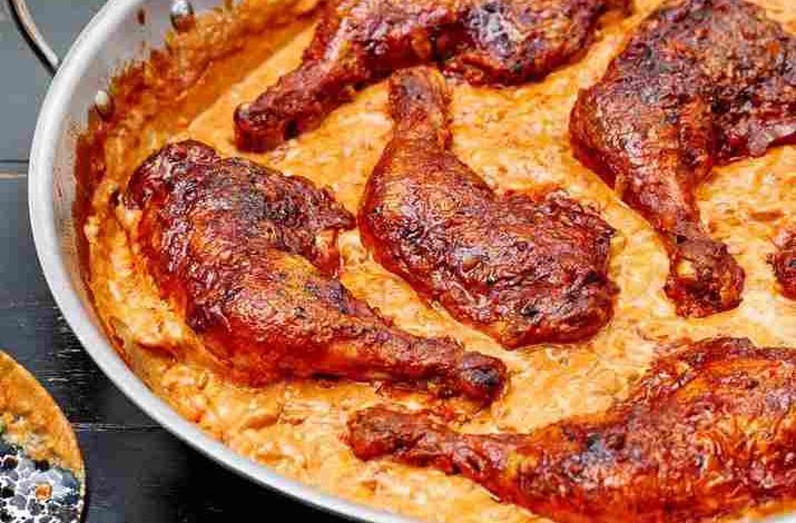 Photo of Hähnchenschenkel in Reis