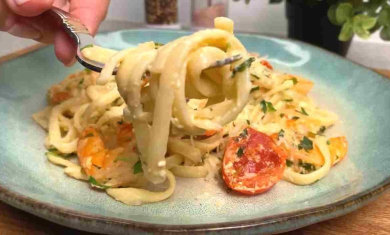 Photo of Spaghetti mit cremigen Garnelen