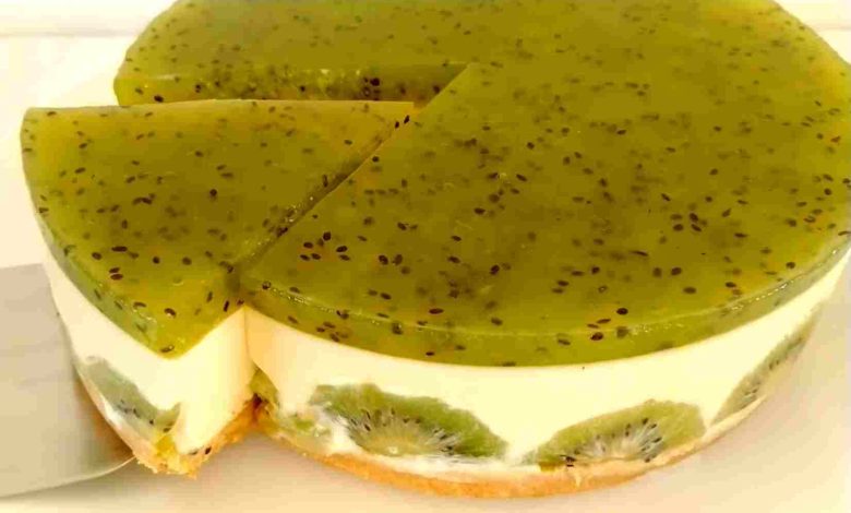Photo of Kiwi Torte mit Frischkäse ohne backen!