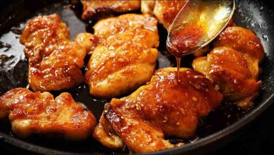 Photo of Knusprige Honig Hähnchen mit Knoblauch