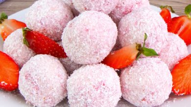 Photo of Erdbeer Kokos Trüffel: Das mühelose Dessert