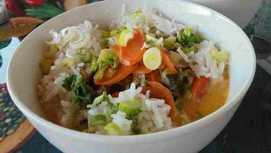 Photo of Gemüsecurry mit Reis