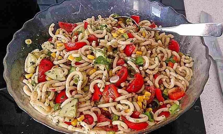 Photo of Sommerlicher frischer Nudelsalat ohne Mayo