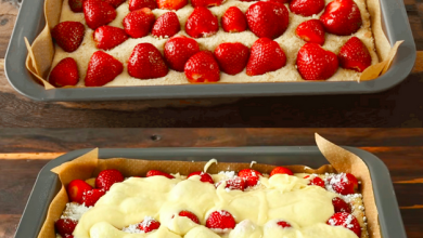 Photo of Erdbeer Blechkuchen