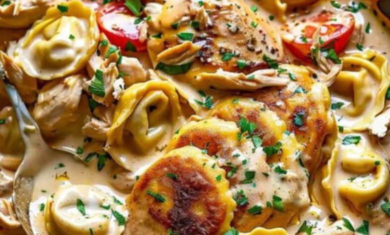 Photo of Cremige Tortellini in Hähnchen