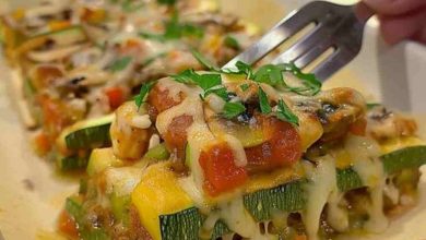 Photo of Zucchini mit Käse und Champignons