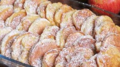 Photo of Apfelringe mit Joghurt