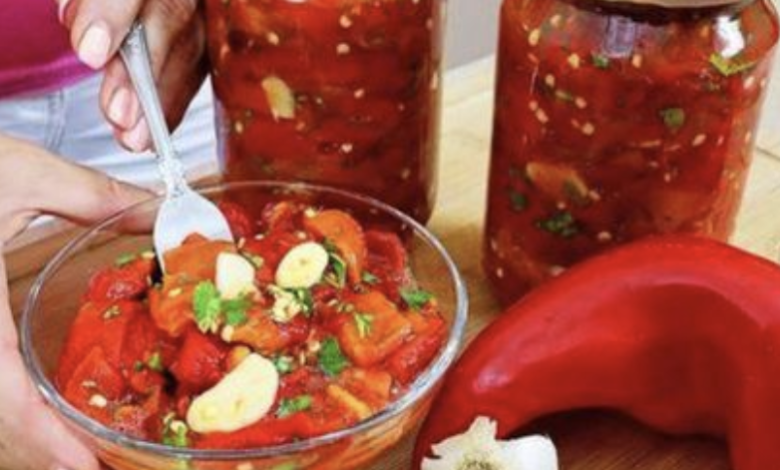 Photo of Paprika eingelegt mit Knoblauch