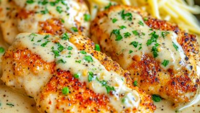 Photo of Spaghetti Hähnchen in Parmesan Knoblauchsauce