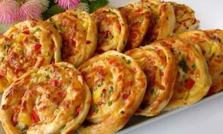 Photo of Pizzaschnecken mit Blätterteig