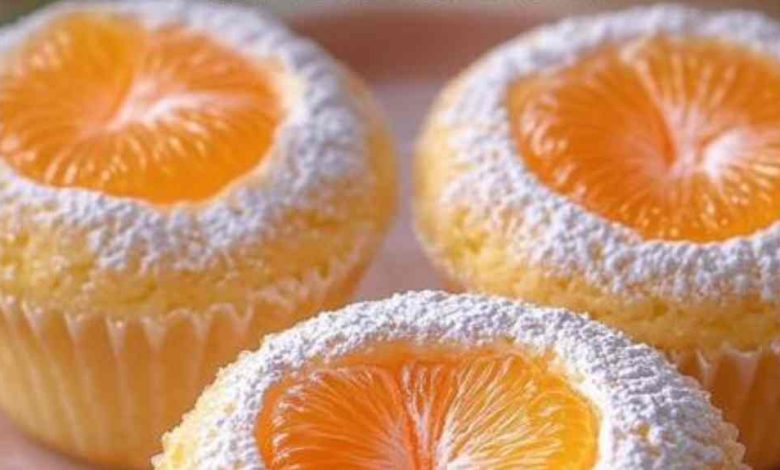 Photo of Käsekuchen Muffins mit Mandarinen