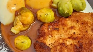 Photo of Schnitzel mit Rosenkohl Rezept