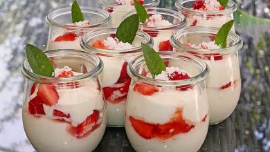 Photo of Erdbeer-Kokos-Dessert Rezept