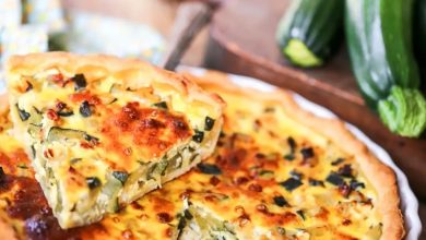 Photo of Schafskäse-Zucchini-Quiche Rezept: Für Feinschmecker