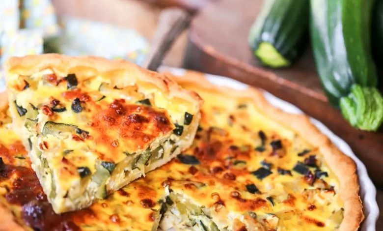 Photo of Schafskäse-Zucchini-Quiche Rezept: Für Feinschmecker