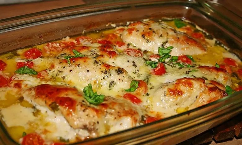 Photo of Mozzarella-Hähnchen in Basilikum-Sahnesauce: Ein wahres Schmankerl