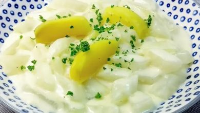Photo of Kohlrabigemüse mit heller Sauce Rezept