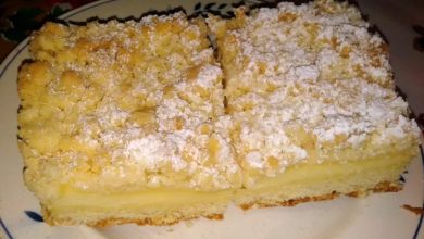 Photo of Streuselkuchen mit Puddingfüllung Rezept