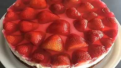 Photo of Erdbeerkuchen mit Quark und Sahne Rezept